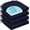 Navy, variant on Chair Cushions for Dining Chairs, Non Slip Chair Pads with Ties and Washable Covers, Memory Foam Kitchen Chair Cushions Set of 4, 16"X16"X2.5", Black