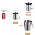 LABAKUI-SUS304 Stainless Steel Measuring Cup Pitcher, 16oz/2Cup/500mL ...
