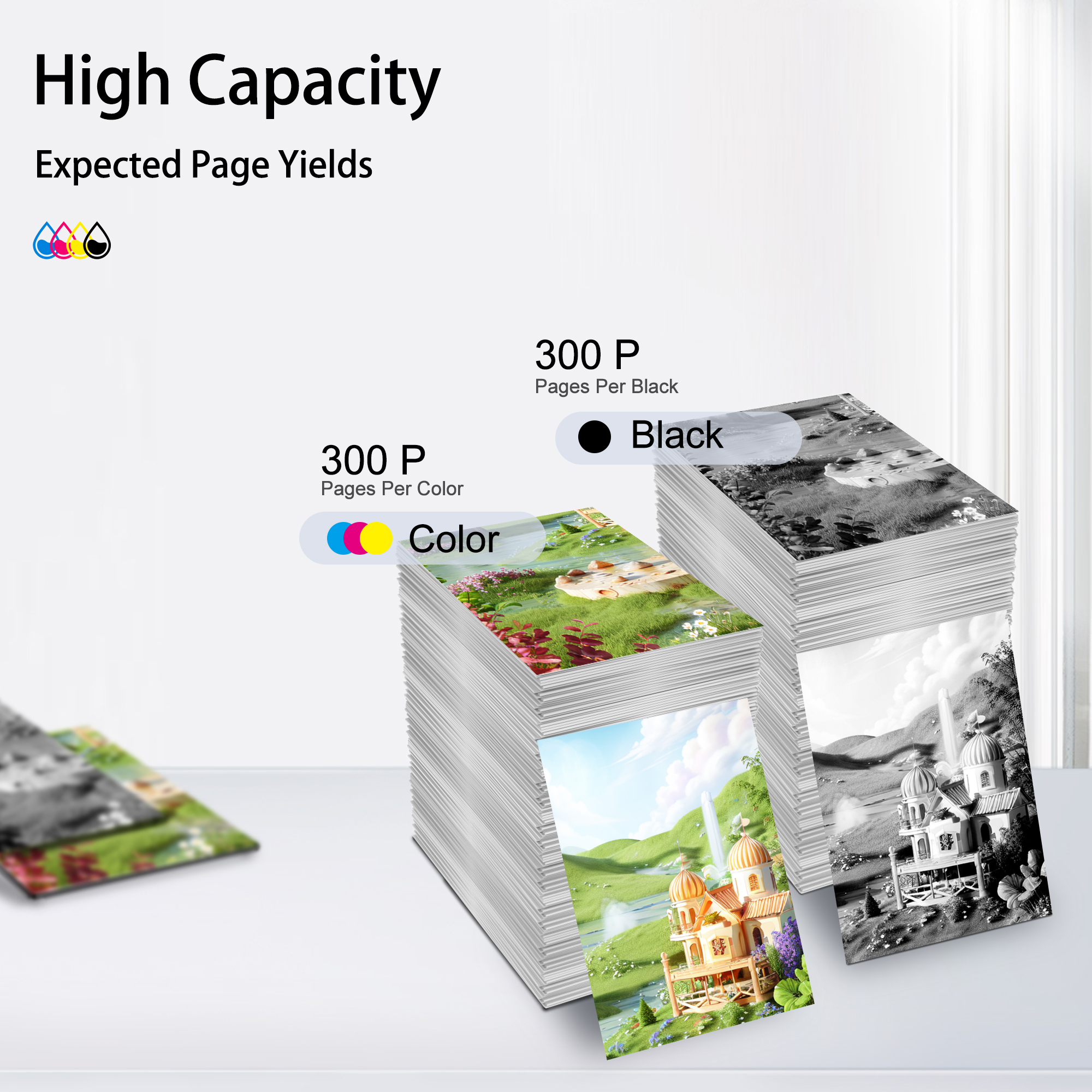 277xl Ink Cartridge Replacement for Expression XP750 760 XP850 860 XP950 960 970 Printer(6 Pack)