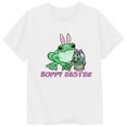 thumbnail image 3 of LUOGENLI T-Shirt pour Filles Filles Mode Décontractée Lettre Col Rond T-Shirt à Manches Courtes Haut 8 Maxi Hauts Ensembles Filles Ensembles 2 Pcs Décontracté Blanc 1-2 Ans, 3 of 3