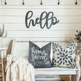 thumbnail image 4 of Pillow Covers 16x16 Modern Sofa Throw Pillow Cover, Decorative Outdoor Linen Fabric Pillow Case for Couch Bed Car (Rustic Gray, 16x16,Set of 4), 4 of 6