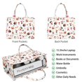 thumbnail image 2 of Large Capacity Tote Bag,White Christmas Santa and Gift Pattern Handbag Fashion Luxury Tote Bag,15.7"x13"x 5.1" Inches,Laptop Compatible, 2 of 6