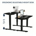thumbnail image 5 of Jopath 55" W Electric Standing Desk,Home Office Electric Height Adjustable Standing Desk Lifting Range 27~45" Computer Desk for Home Office,Black, 5 of 8
