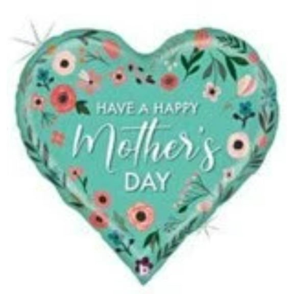30" MOTHER'S DAY HEART Balloon • Party Supplies Decorations Foil Mylar Balloon