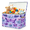 Color 4, variant on Jiaoprinted Tiger Animal Large Toy Storage Box with Lid and Divider, Blue Clouds Foldable Toy Storage Organizer, Stackable Storage Container Home Organization, 85L