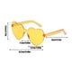 thumbnail image 2 of Gafas de sol en forma de corazón Gafas de corazón sin montura Gafas de sol divertidas y coloridas transparentes para el regalo de despedida de soltera de las mujeres (hy), 2 of 3