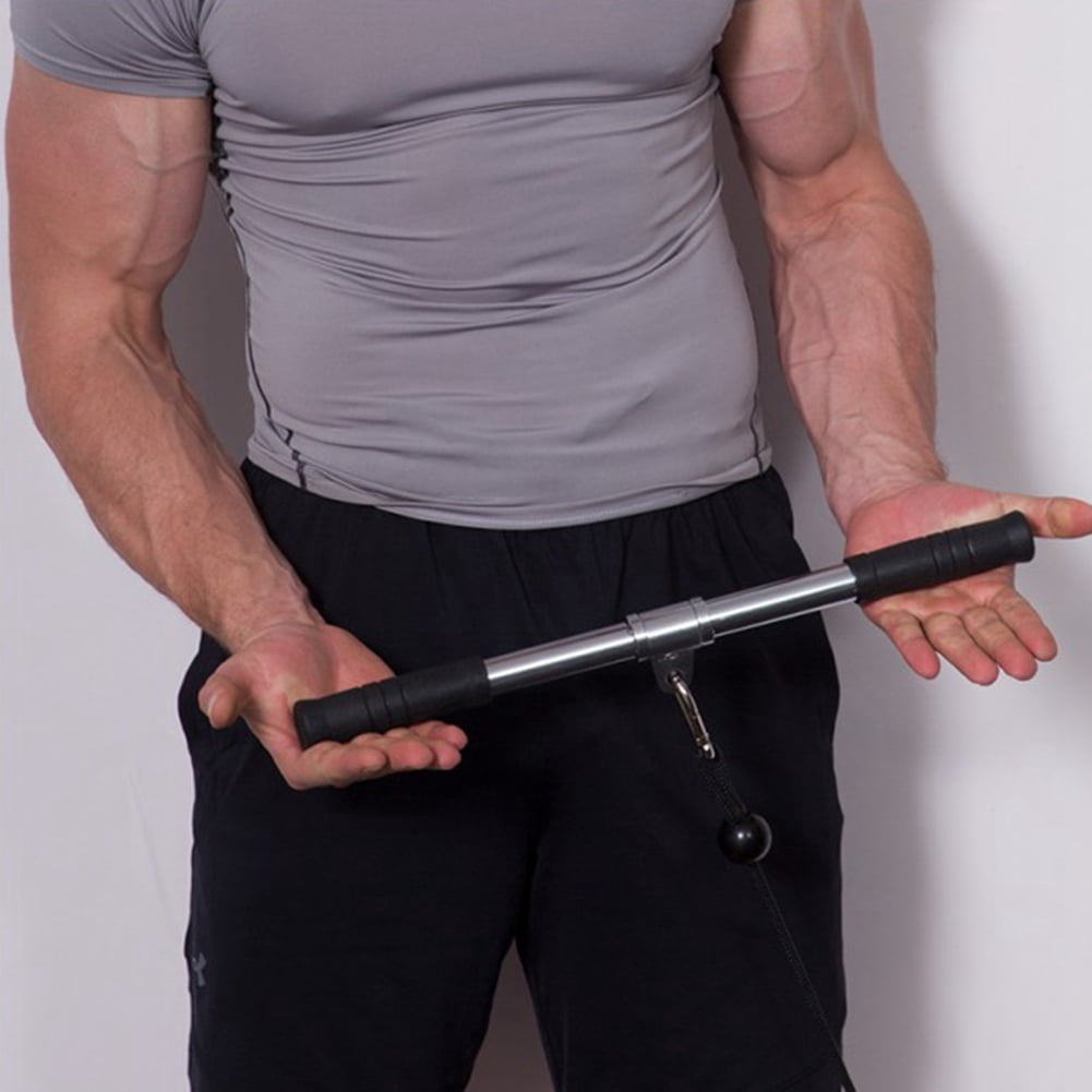 Pull Down Bar Gym Rotating Straight Bar for Cable Machine Attachments Workout Biceps Home 2Xk9061