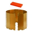 thumbnail image 2 of jinwen Pare-Vent Pliable Compact Protection contre le Vent pour Barbecue Randonnée Or, 2 of 9