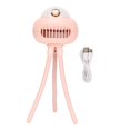 thumbnail image 1 of Ventilador para cochecito de mano, portátil, USB, recargable, 4 velocidades, diseño de trípode silencioso, ventilador de rotación Horizontal de 360 grados para bicicleta, color rosa, 1 of 5