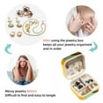 thumbnail image 4 of Melon Travel Portable Square Jewelry Display Case: Storage Solution for Rings, Earrings, Necklaces, Bracelets, and More! Ideal for Girls and Women: Jewelry Stand, Display, and Box in One, 4 of 6