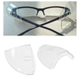 thumbnail image 4 of Gafas Universales Lado / Blando // Flexibles / Transparentes /1 Par /para Gafas de Seguridad Grandes 2 agujeros Zulema Protectores laterales, 4 of 7