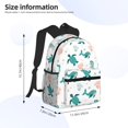 thumbnail image 2 of Easygdp Turtles And Seahorses Mochila Casual para Portátil, Mochila para Escuela, Viajes, Negocios, 2 of 6