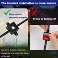 thumbnail image 3 of TGHTBA-40 Packs Light Clips Mounting Brackets for Govee Permanent Outdoor Lights , Compatible with Govee H705/H805 (Non-Pro Version) Permanent Outdoor Lights Mounting Brackets (Black), 3 of 3