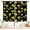 Sunflower-09, variant on Sunflower Curtains for Living Room, Rusitc Farmhouse Black Yellow Floral Flower Printed Retro Country Rod Pocket Small Short Kitchen Bedroom Cafe Window Drapes Treaments 2 Panel, 55x39 Inch