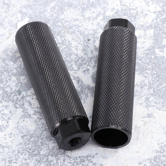 UPGRATOR 1 Pair Stunt Pegs Black Aluminum Alloy for Extreme Biking Conditions