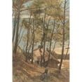 thumbnail image 2 of August Allebé 11x14 Gold Ornate Wood Frame and Double Matted Museum Art Print Titled - Face from a Hill on a House on the Gulf of Arcachon (1876), 2 of 4