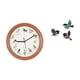 thumbnail image 1 of Reloj de pared,Reloj de pared con pájaro cantor Relojes de pared con pájaros,Pájaro para colgar en la pared,Arte de pared de pájaros de madera Decoración de pared de pájaros voladores de, 1 of 8