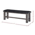thumbnail image 4 of Picket House Furnishings Grayson Faux Leather Dining Bench in Gray Oak, 4 of 4