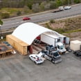 thumbnail image 3 of DuraYu 40x40x13 ft Shipping Container Canopy Shelter with 11oz PE Tarp & Steel Frame, 3 of 9