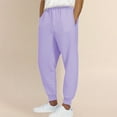 thumbnail image 5 of Multicolor Sweatpants Women Mens Pants Casual Solid Color Track Cuff Workout Pants with Pocket Fashion Clothing, 5 of 6