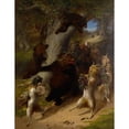 thumbnail image 2 of William Holbrook Beard 19x24 Gold Ornate Framed and Double Matted Museum Art Print Titled - The March of Silenus (1862), 2 of 4