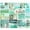 Serene Mint, variant on Wrapables Aesthetic Scrapbooking Washi Stickers, for DIY Arts & Crafts, Diary, Stationery, Card Making, Collages, Decals (70 pcs), Serene Mint
