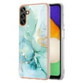 thumbnail image 1 of SaniMore for Samsung Galaxy A13 5G 6.5" 2021 Case with Wireless Charging Shockproof TPU Backplane Glitter Marble Pattern Fashion Design Anti-drop Anti-fingerprint Skin-feel Cover, Green, 1 of 5