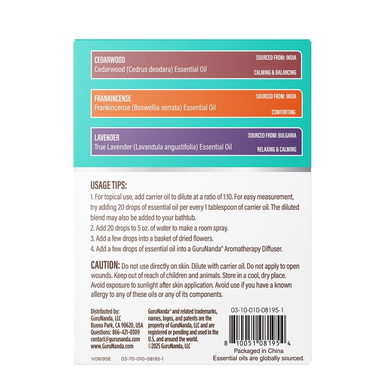 GuruNanda Sleep Essential Oils, 3-Pack with Lavender photo 7