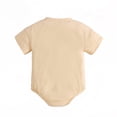 thumbnail image 4 of RMGVDSD Baby Boy Girl Romper Letter Embroidery Short Sleeve Round Neck Bodysuits Summer Clothes First Birthday Outfit 3-6 Months, 4 of 7