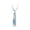 Light Blue, variant on Children's Pre-Tied Plaid Ties Boys Girls Adjustable Necktie for Wedding Graduation School Cosplay Uniforms Navy Free Size