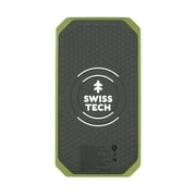 Swiss Tech 20000 mAh Wireless Power Bank with Flashlight and Charging Pad, IP54 Weatherproof