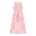 thumbnail image 3 of Yeahdor Kids Girls V Neck Chiffon Romper Dress Special Occasion Maxi Dress Birthday Party Bridesmaid Gown, 3 of 6