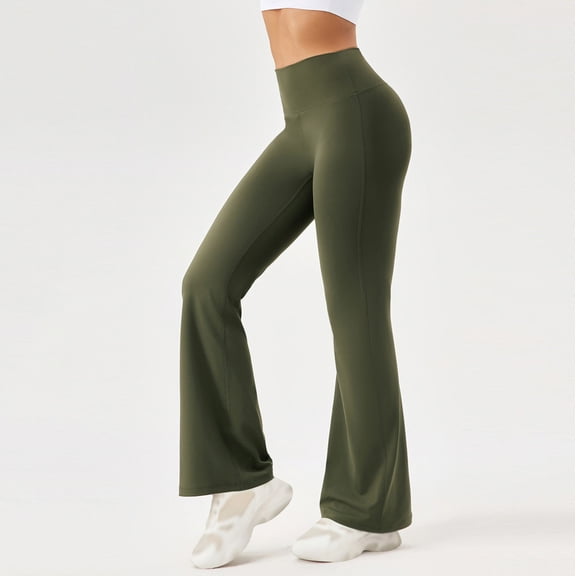 PFRNLF Yoga Leggings for Womens Tummy Control Straight Flare Leggings High Waist Buttery Gym Yoga Pants