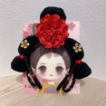 thumbnail image 1 of Diadema de rejilla de estilo chino para Año Nuevo, tocado de princesa de estilo palaciego, borla de flor de mariposa antigua, bandera para la cabeza, 1 of 6