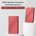 thumbnail image 3 of Disco Duro externo externo USB 3.0 PROBLE DE ESTADO Portable Congreícly ESTABLE DE 5 GBPS 2.5 '' Disco Duro de metal Para Notebook PC &, 3 of 7