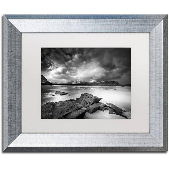 Trademark Fine Art "Getting There" Canvas Art by Philippe Sainte-Laudy, White Matte, Silver Frame