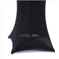 thumbnail image 3 of Black Stretchy Polyester Tablecloth with Elastic Bands for Bar Cocktail Tables and Event Decorations 47x47x30 inches, 3 of 3