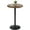Faux Marble/Black, variant on Homall 1 Piece Bar Table Height Adjustable Bistro Pub Table Cocktail Round Table with Metal Base, Black/Black