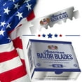 thumbnail image 2 of shiyou-American Razor Blades by The Shave Factory - Super Sharp Double Edge Razor Blades, Japanese Steel, New Value Pack (1), 2 of 4