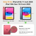 thumbnail image 7 of New Tablet Case for Ipad (A16) 11Inch 2025 10Th Generation 10.9Inch Clear Back TPU Shockproof Protector Cover with Pencil Holder, 7 of 7