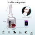 thumbnail image 3 of Clear Bag for Stadium Events, Stadium Approved, Women Clear Crossbody Purse Bag for Work, Clear Stadium Bags for Sporting Events, Concerts, 3 of 12