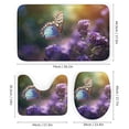 thumbnail image 3 of Wildflowers Butterfly Shower Curtain Sets with Rugs 4 Piece Rustic, 3 of 8