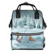 thumbnail image 1 of Disketp Gnome And Red Fox Fishing Mochila de Pañales de Gran Capacidad con Múltiples Bolsillos, Mochila de Viaje Multifuncional para Bebé, Unisex, Moderna y Resistente, 1 of 6
