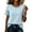Light Blue D, variant on Ashirexll Summer Tops for Women Summer Casual Button Side Drawstring Sleeveless Top for Warm Days