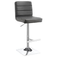thumbnail image 4 of Bianca Upholstered Adjustable Bar Stool Grey (Set of 2), 4 of 9
