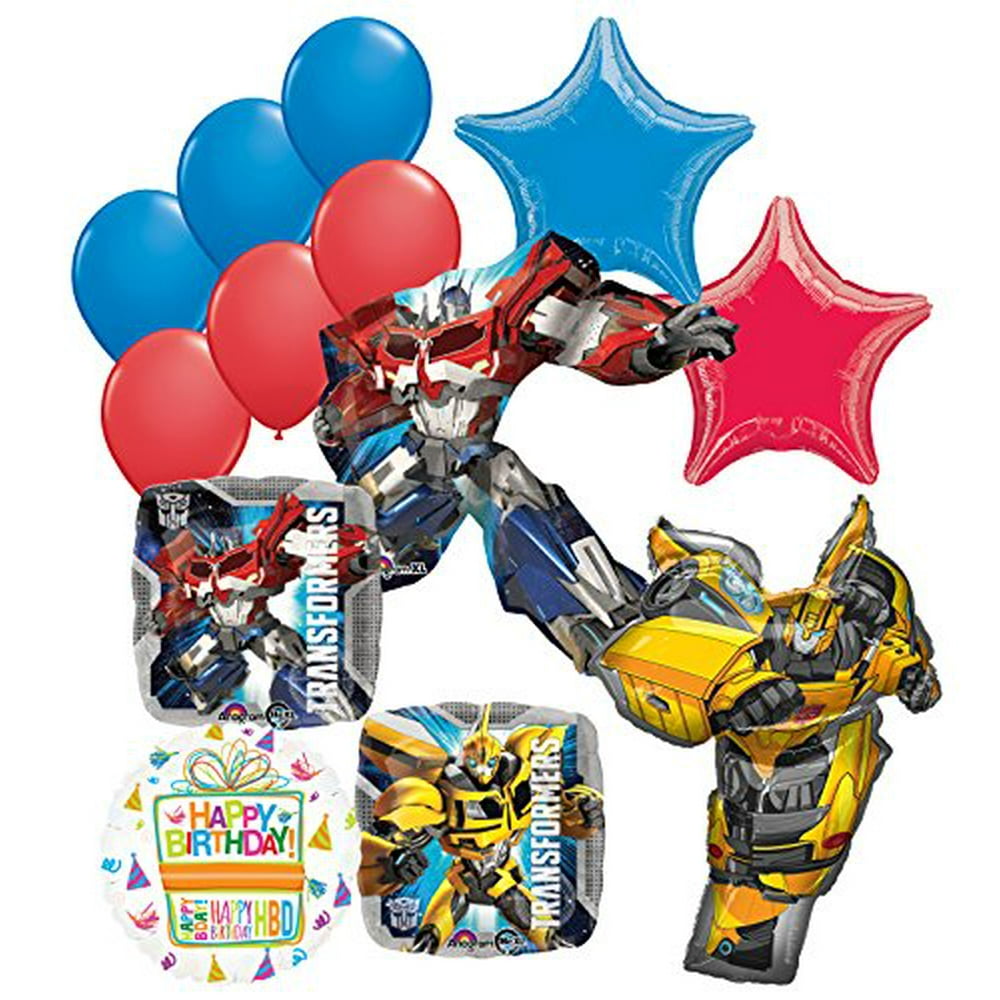 Transformers Birthday Party Supplies 13pc Optimus Prime and Bumble Bee