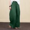 thumbnail image 1 of Pantalon Large pour Femmes Mode Femmes Ample Couleur Unie Décontracté Pantalon Large Coton Lin, 1 of 8