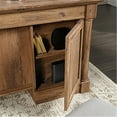 Sauder Palladia Traditional Executive Desk, Vintage Oak Finish
