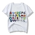 thumbnail image 2 of Nueva camiseta Harajuku con alfabeto de moda de verano 2024 para niños, ropa para niñas, camisetas con estampado de dibujos animados, ropa para niños, 2 of 5