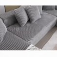 thumbnail image 5 of Modern U-shaped Corduroy Sectional Sofa 133.45'' for Living Room, 5 of 18